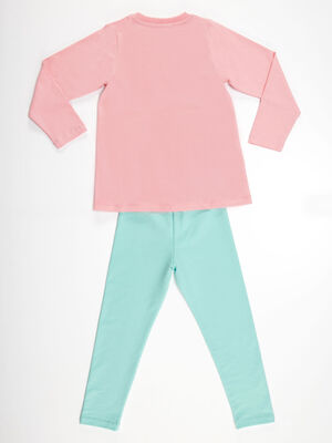 Cat Wings Girl T-shirt&Leggings Set - 4