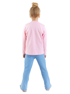 Catcorn Girl T-shirt Rib Flare Leggings Set - 2