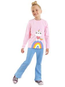 Catcorn Kız Çocuk T-shirt Pantolon Takım - 1