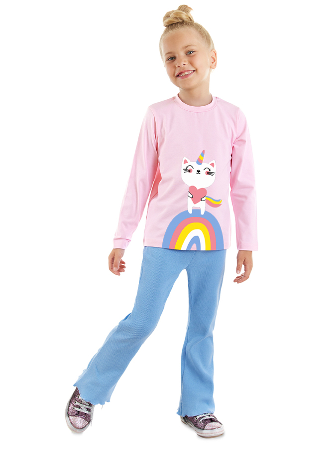 Catcorn Kız Çocuk T-shirt Pantolon Takım - 1