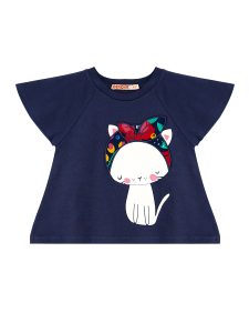 Cat&Flowers Girl Shorts Set - 5