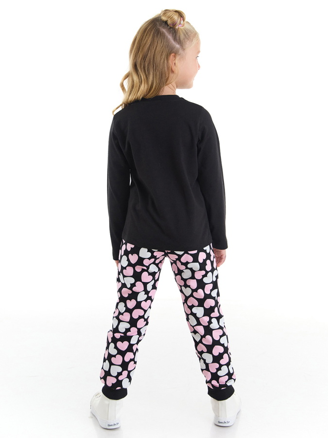 Cat&Hearts Girl T-shirt&Pants Set - 2