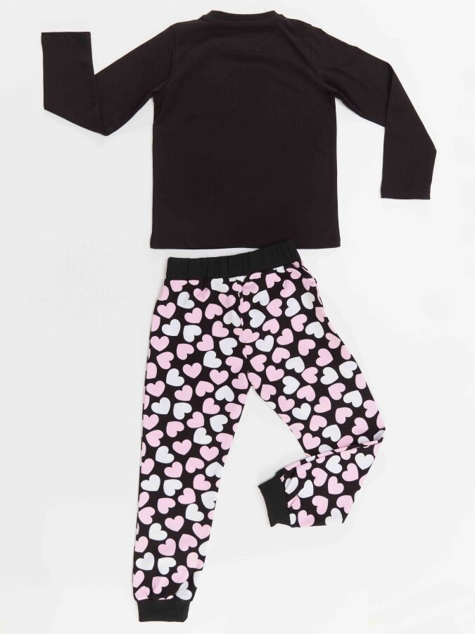 Cat&Hearts Girl T-shirt&Pants Set - 4