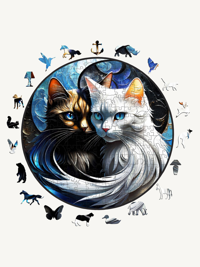 Cats, 38X38 Cm Yapboz - 1