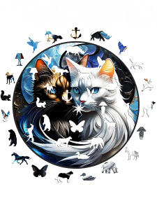 Cats, 38X38 Cm Yapboz - 5