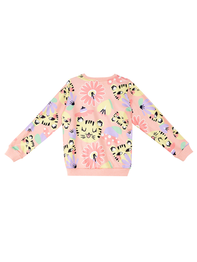 Cats&Flowers Girl Pink Tracksuit - 6