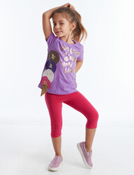 Ice Cream Girl Leggings T-shirt Set - 1
