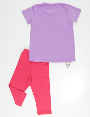 Ice Cream Girl Leggings T-shirt Set - 4