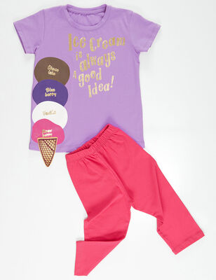 Ice Cream Girl Leggings T-shirt Set