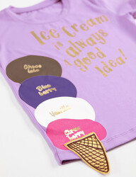 Ice Cream Girl Leggings T-shirt Set - Thumbnail