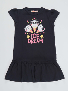 Ice Cream Girl Navy Dress - 3