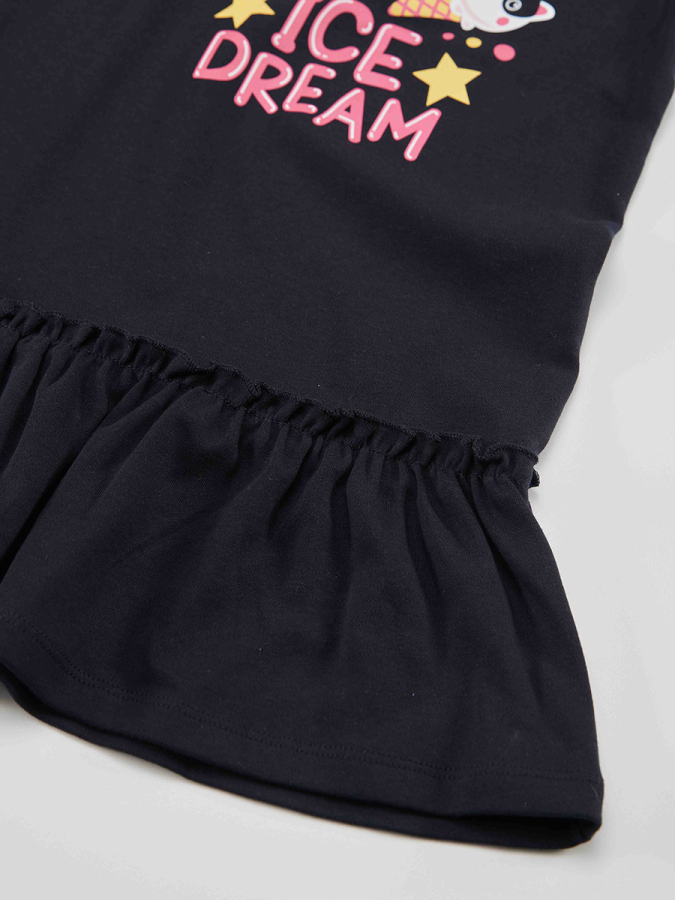 Ice Cream Girl Navy Dress - 6