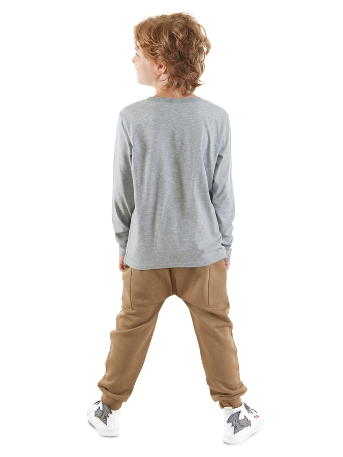 Cepte Kaplan Erkek Çocuk T-shirt Eşofman Altı Takım - 3