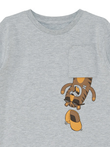 Cepte Kaplan Erkek Çocuk T-shirt Eşofman Altı Takım - 8