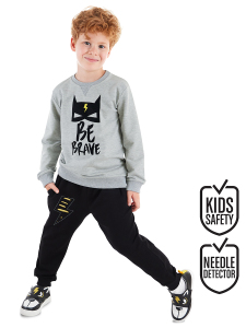 Cesur Erkek Çocuk T-shirt Eşofman Takım - 1