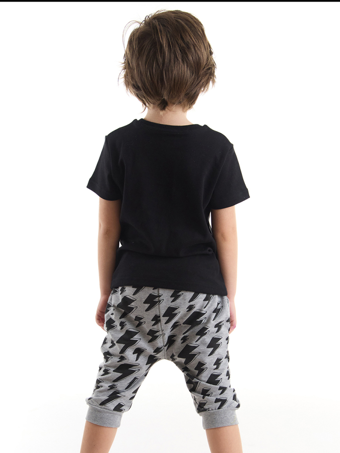 Cesur Ol Erkek Çocuk T-shirt Kapri Şort Takım - 2