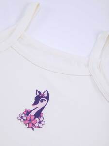 Ceylan Kız Çocuk Ekru Atlet Külot Takım - 4