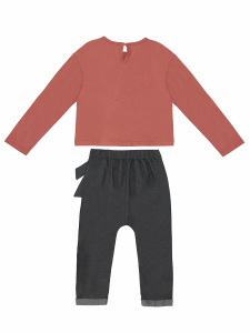 Ceylan Kız Çocuk T-shirt Pantolon Takım - 4