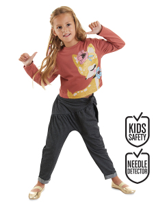 Ceylan Kız Çocuk T-shirt Pantolon Takım - MSHB&G