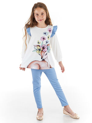 Ceylan Kız Gabardin Dar Pantolon Takım - 1