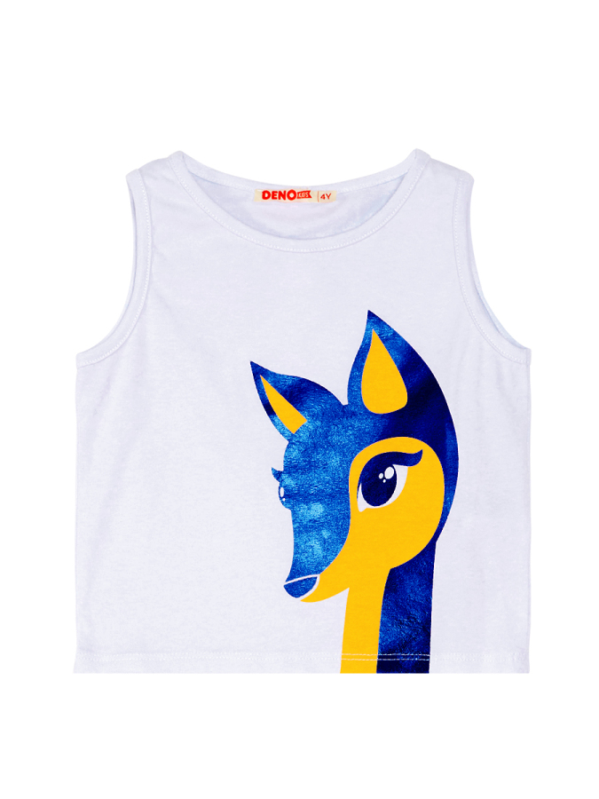 Ceylan Kız Çocuk T-shirt Dokuma Şort Takım - 5