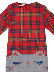 Checked Cat Dress - 4