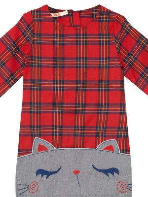 Checked Cat Dress - 4