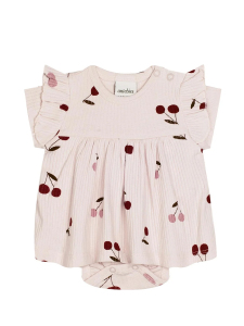 Cherry Blossom Dream Elbiseli Beyaz Tavşan Set - 2