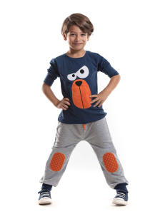 Ciddiyim Erkek Çocuk Rahat T-shirt Pantolon Takım - Denokids