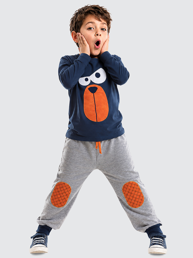 Ciddiyim Erkek Çocuk Rahat T-shirt Pantolon Takım - 1
