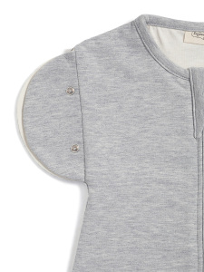 Çift Kat Pamuk Bebek Kundak Tulum 1,5 TOG Gri - 3