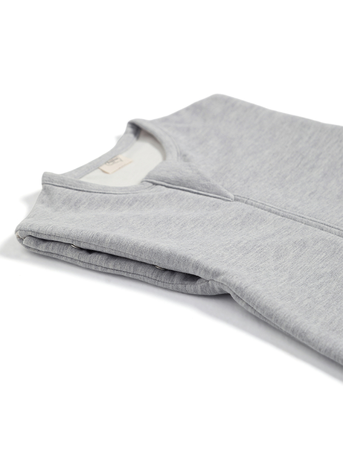 Çift Kat Pamuk Bebek Kundak Tulum 1,5 TOG Gri - 4