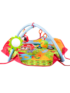 Çiftlik Temalı Bebek Aktivite Halısı Dişlikli Aynalı ve Top Havuzlu - 4
