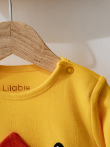 Civciv Kostüm Body & Şapka Seti-Unisex Bebek Sarı - 4