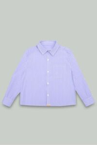 Çizgili Erkek Çocuk Poplin Gömlek - 5