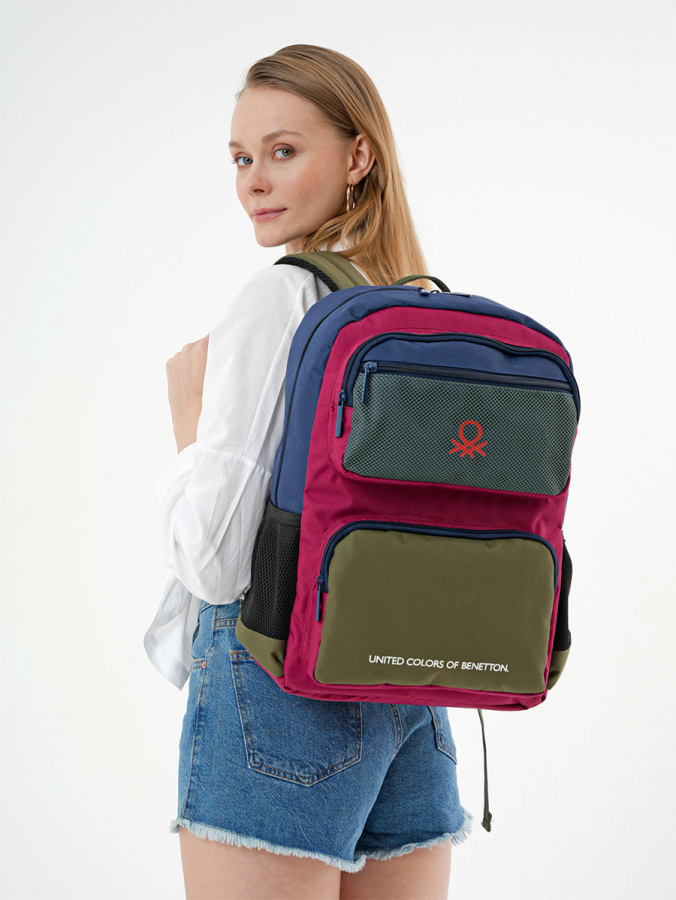 Çok Renkli Unisex Günlük Kullanım Sırt Çantası - 3