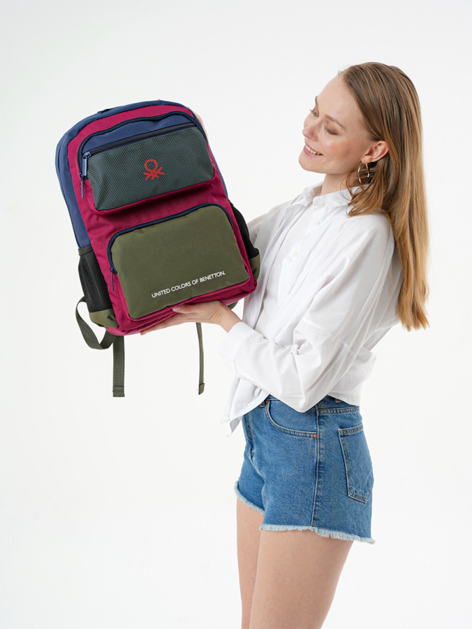 Çok Renkli Unisex Günlük Kullanım Sırt Çantası - 4