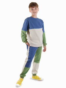 Color Block Boy Tracksuit - 1