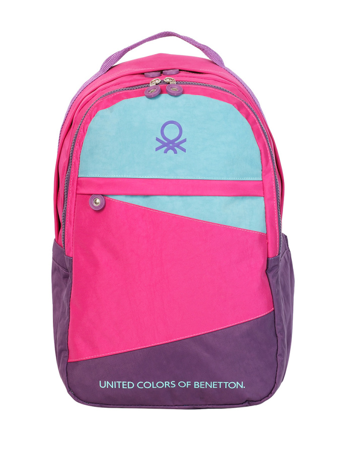 Color Blocking Kız Çocuk Sırt Çantası - 1