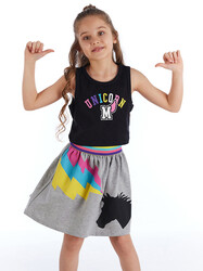 Colorful Girl Crop Top&Skirt Set - Thumbnail