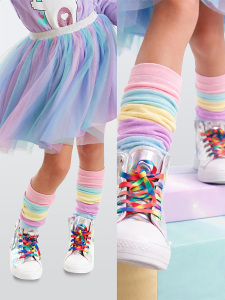 Colorful Girl Leg Warmer - Denokids