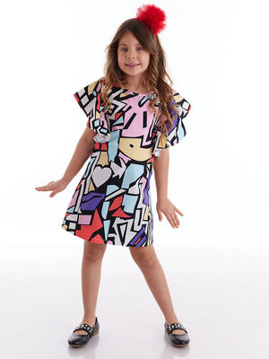 Colourful Girl Dress - 1