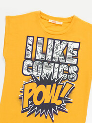 Comics Erkek Çocuk T-shirt Şort Takım - Thumbnail