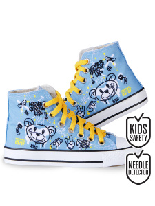 Cool Bear High Top Boy Blue Sneakers - MSHB&G