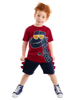 Cool Dino Erkek Çocuk T-shirt Şort Takım