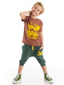 Cool Gang Boy T-shirt&Harem Pants Set - Denokids
