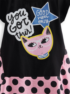 Cool Kitty Girl Polka Dot Dress - 5
