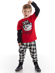 Cool Monkey Boy T-shirt&Harem Pants Set - Thumbnail