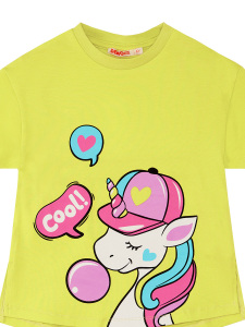 Cool Unicorn Kız Çocuk Yazlık T-shirt Lila Tayt Takım - 10