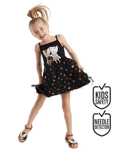 Copper Star Cat Dress - Denokids